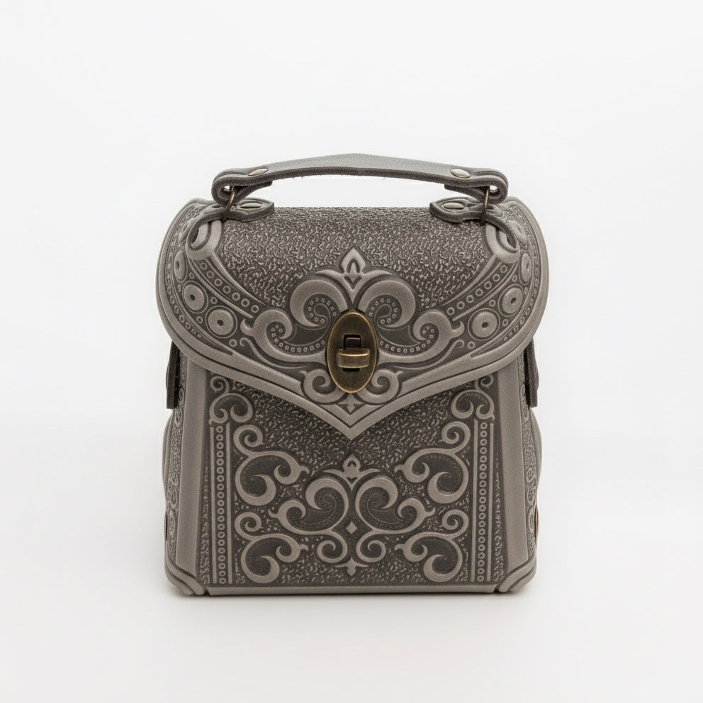 Boho Embossed Leather 3-in-1 Convertible Backpack Purse Crossbody