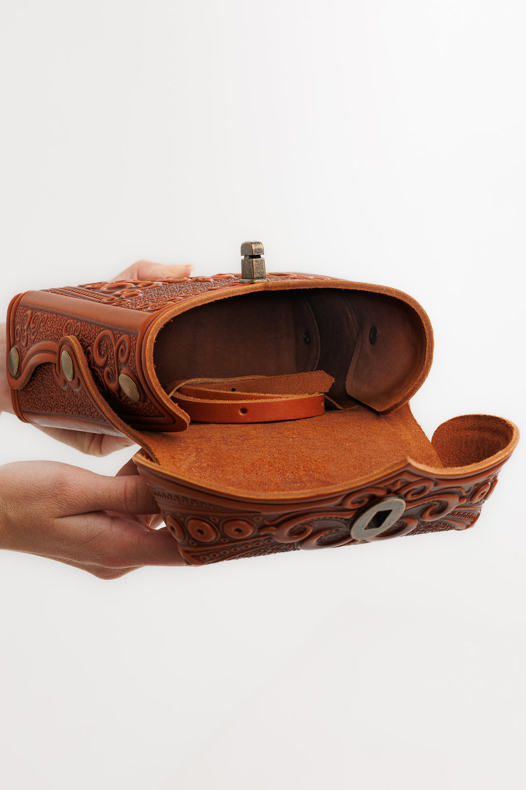 Boho Embossed Leather 3-in-1 Convertible Backpack Purse Crossbody